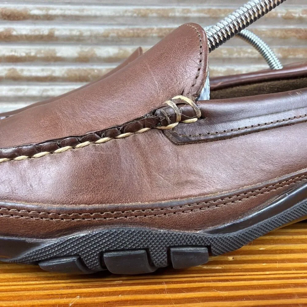 Allen Edmonds Brown Mens Boulder Leather Loafer Size 8E Driving Moc